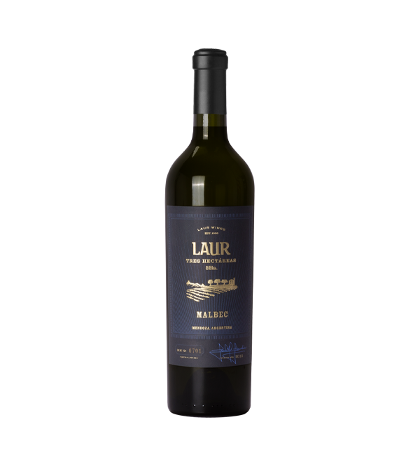 Vino Malbec Tres Hectáreas Partida Limitada Laur 750 Ml